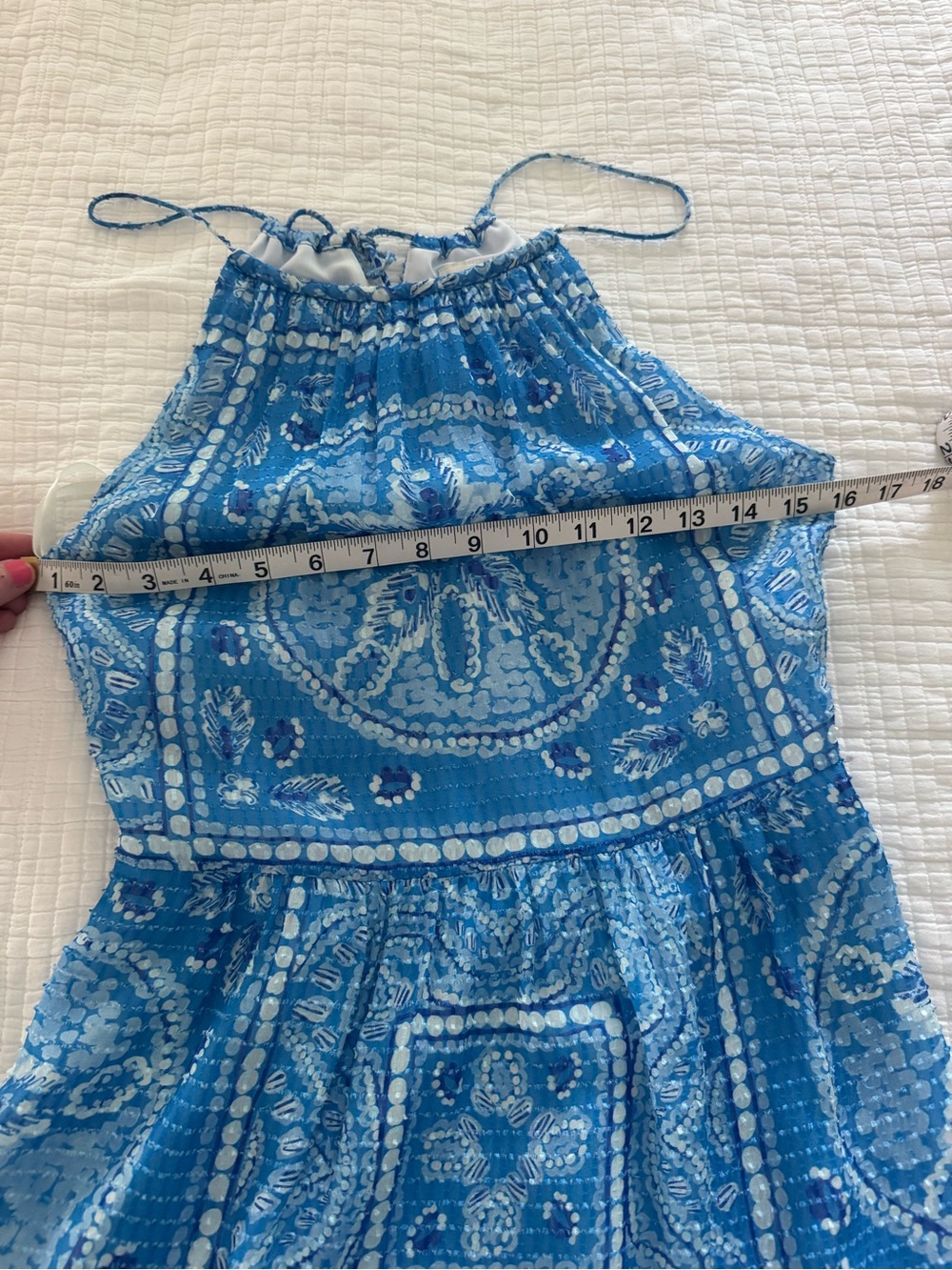 Vineyard Vines Sand Dollar Halter Maxi Dress - 00 - Picture 8 of 10